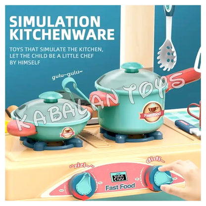 Kitchen Set Push Food Kart