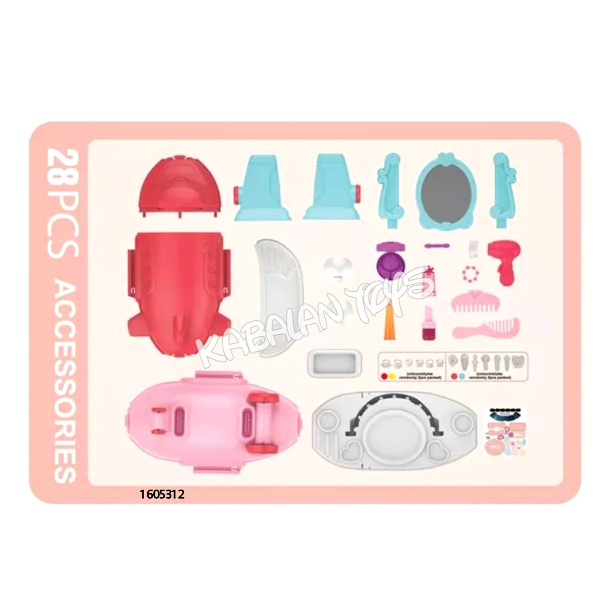 plane makeup beauty set