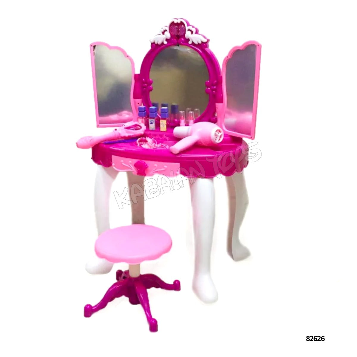 Glamour Make Up Dresser with Mirror and Chair