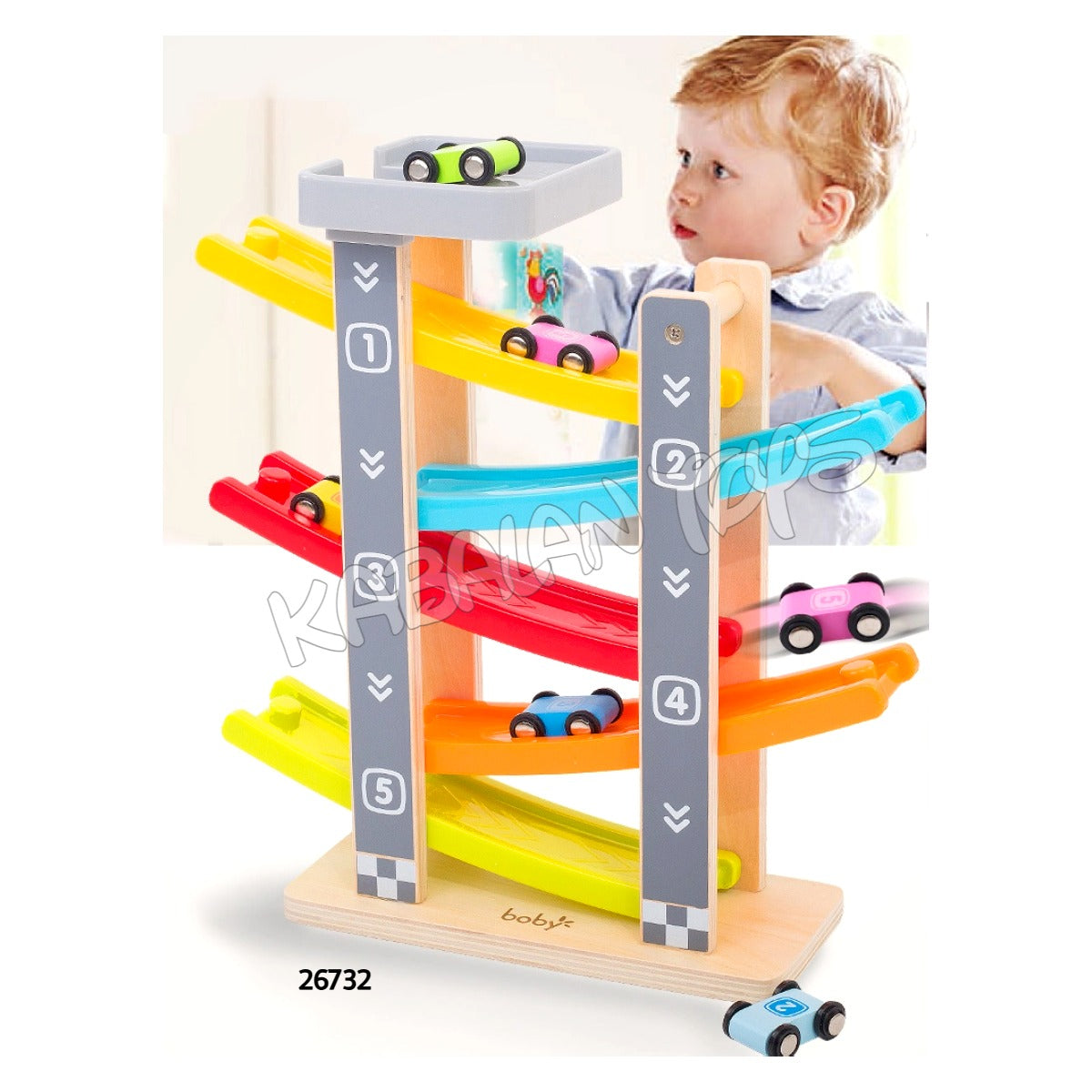 wooden car sliding loop toy baby toys