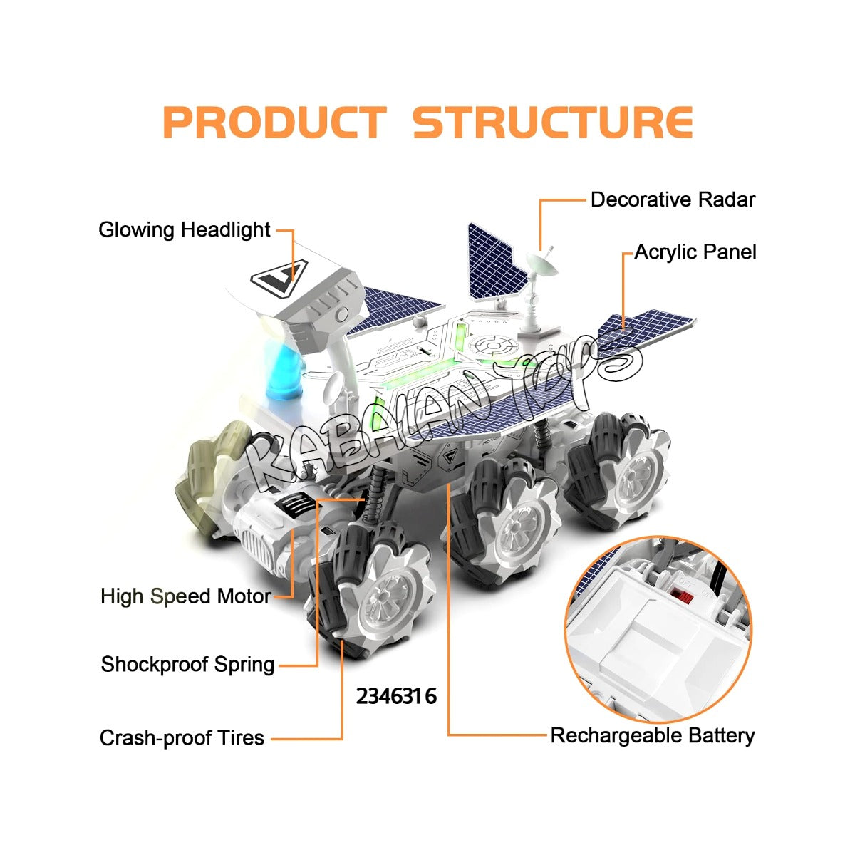 Mars Rover Remote Control Car