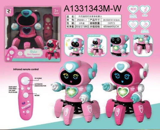 Dancing Robot Toy Remote Control Mini Robot for Kids