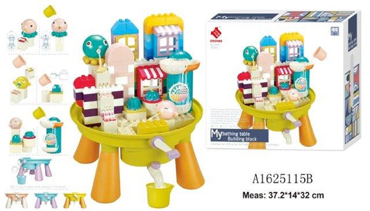 Bathing Water 2in1 Table Set Kids Toys Building Blocks