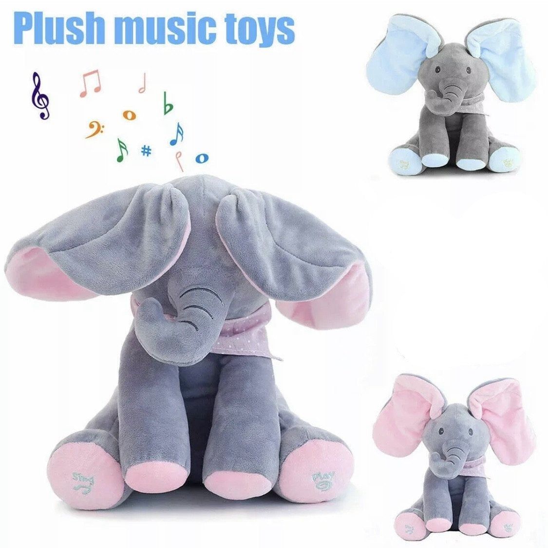 Peek-A-Boo Elephant Plush Toy