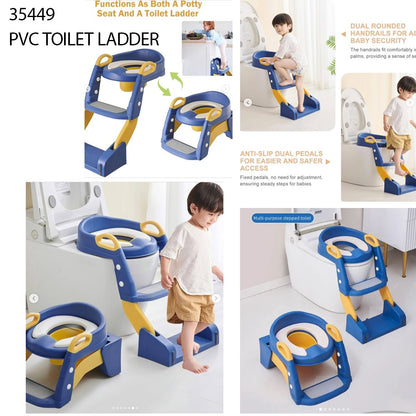 3-in-1 toddler potty training toilet seat with an integrated ladder