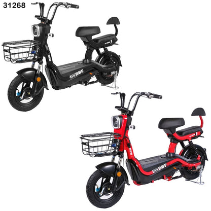 two-seater urban electric moped scooter