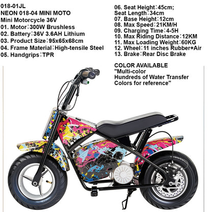 Mini electric Moto 36V