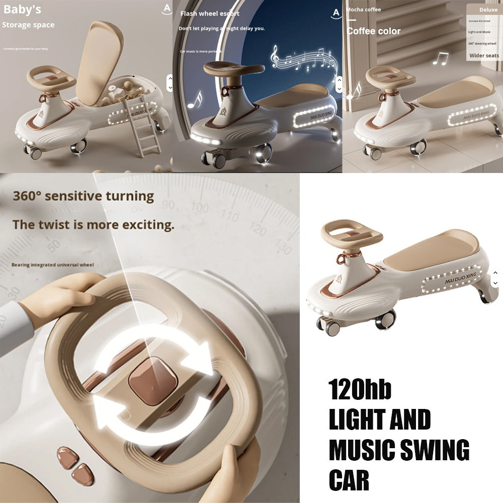 Light and Music Swing Car