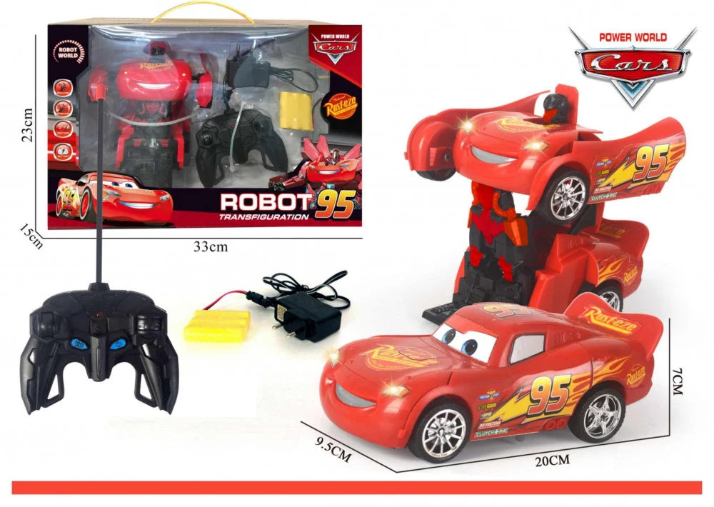 Transformable Mcqueen Remote Control Racing Car Toys for Boys