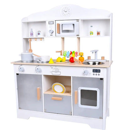 full wooden kitchen set