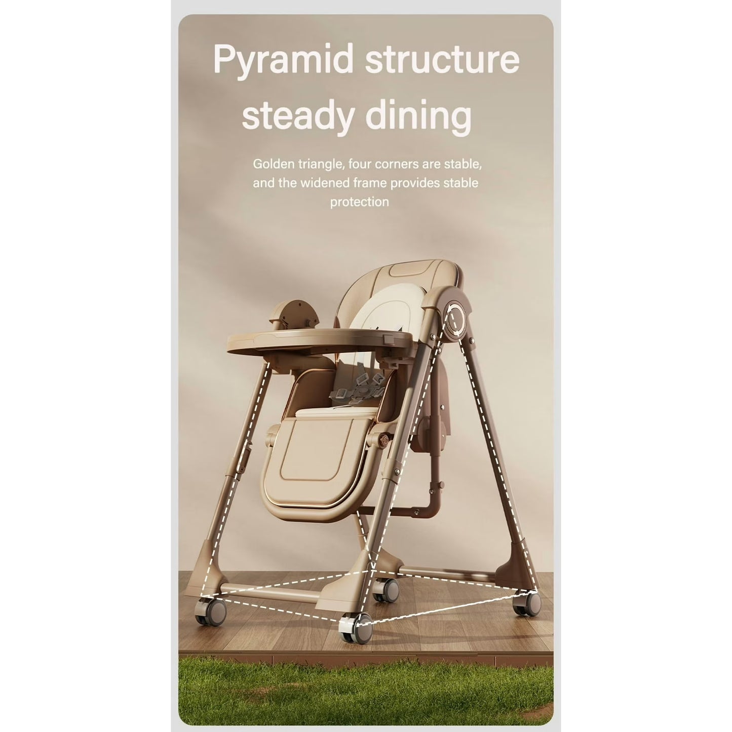 Babe 2-in-1 Baby High Chair and Swing Combo