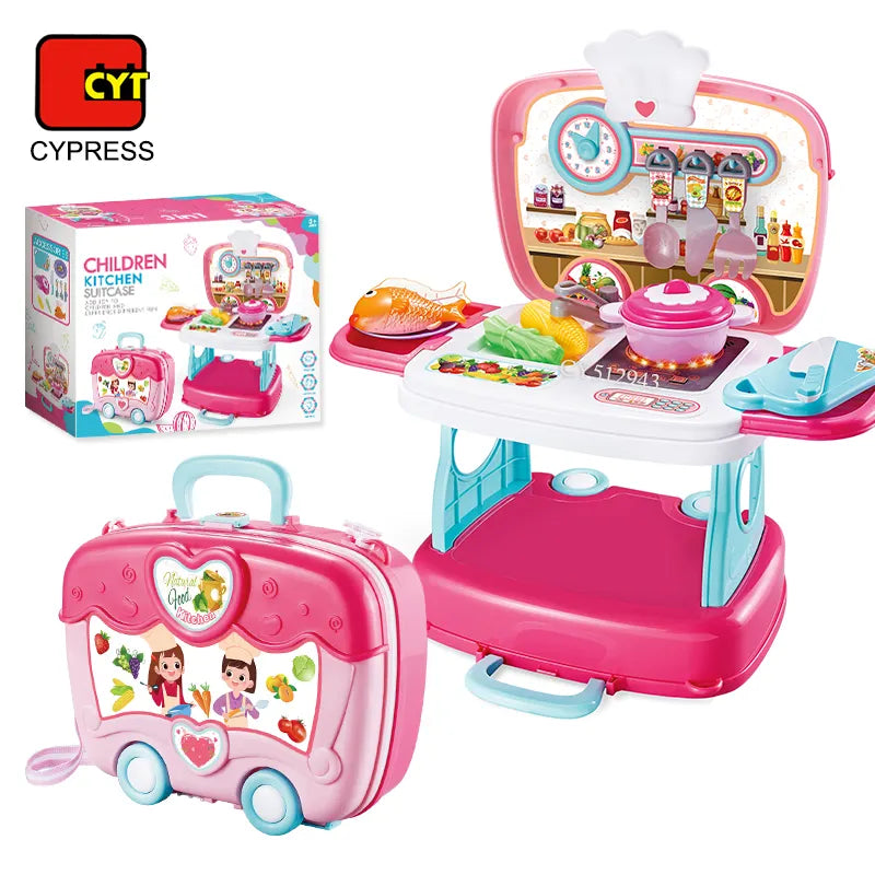 portable suitcase kitchen set Kabalan toy center