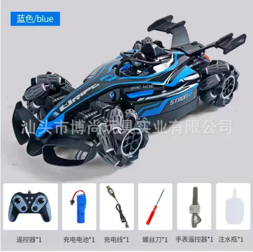 Remote Control Spray Smoke equation Stunt Car With Light Music 13 inch