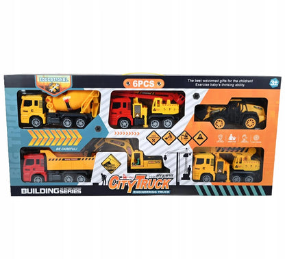 6-Piece Construction Vehicle Set