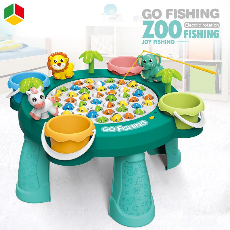 GO FISHING ZOO ELECTRIC ROTATION FISHING TOY