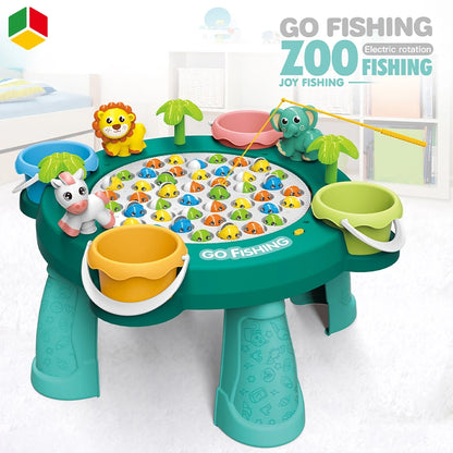 GO FISHING ZOO ELECTRIC ROTATION FISHING TOY