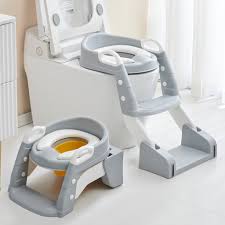 3-in-1 toddler potty training toilet seat with an integrated ladder