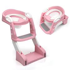 3-in-1 toddler potty training toilet seat with an integrated ladder