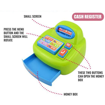 Kids Supermarket Playset with Trolley