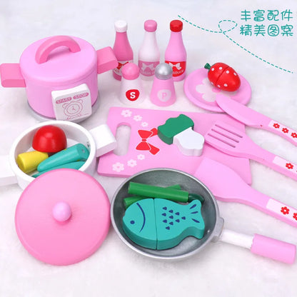 Kids Kitchen Play Set Cookware Accessories Kitchen Role Playing Kitchen Toy Set