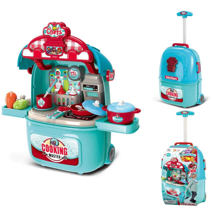 2 in 1 kitchen set and trolley bag