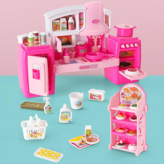 beauty girl kitchen play set