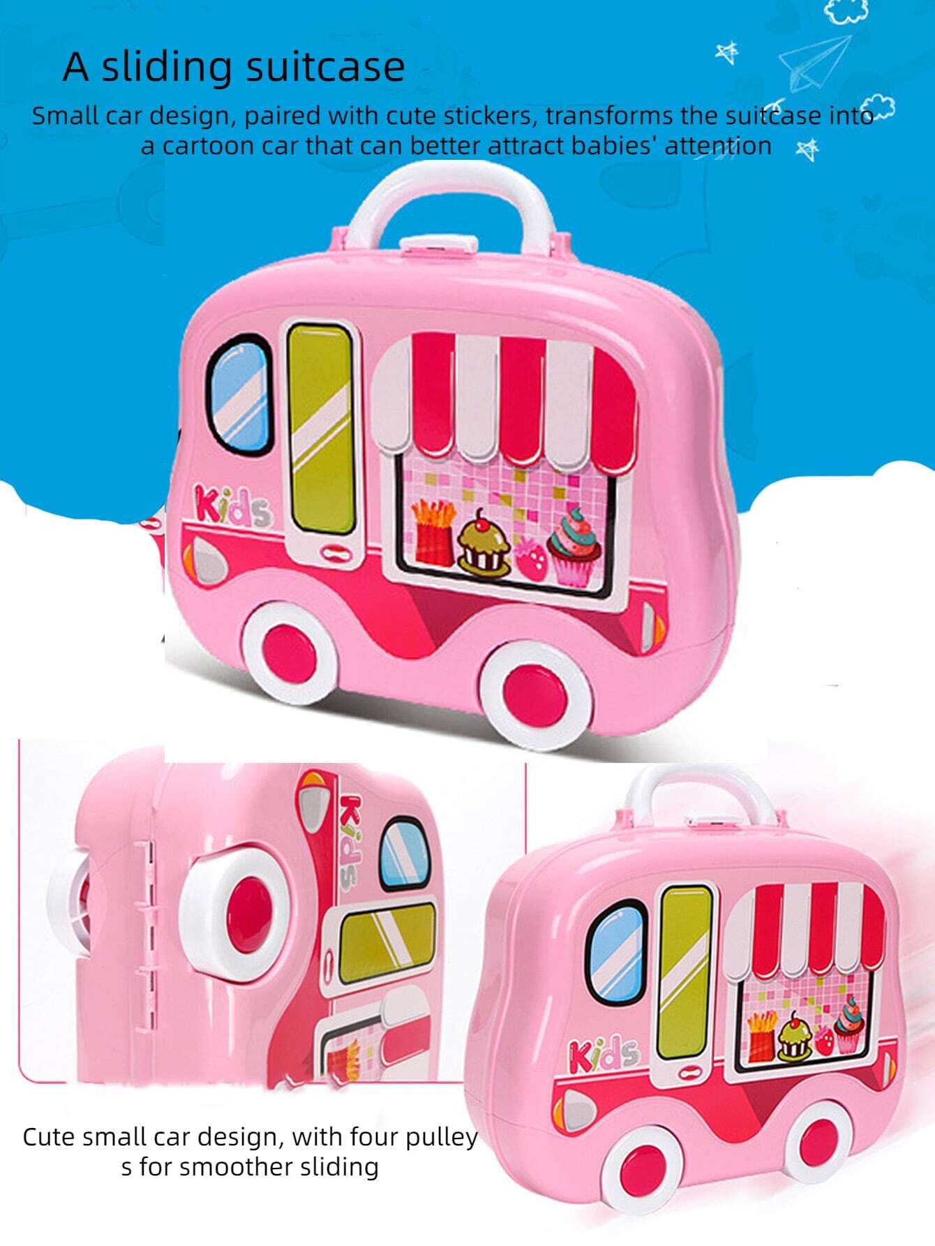 mini suitcase kitchen set