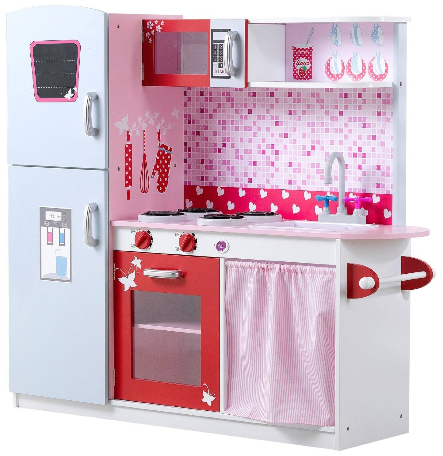 Pink and Red Wooden Kitchen Toy