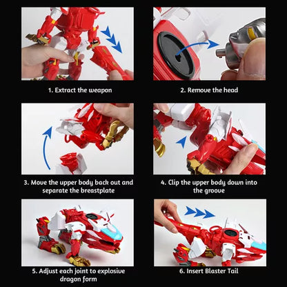 Beyblade transformer robot shooter