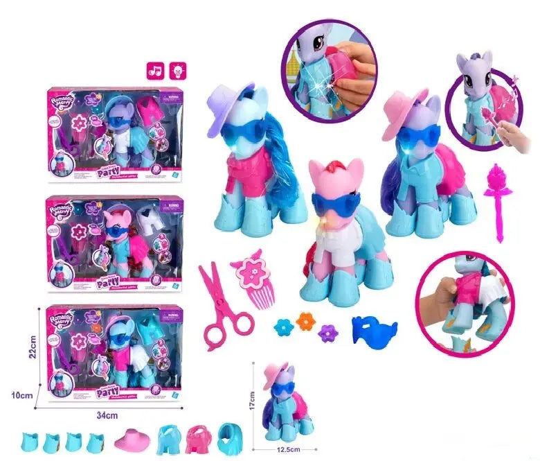 little pony hair and clothe dress up set