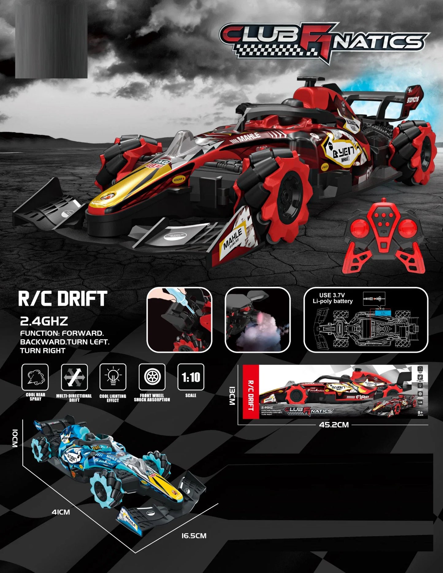 R/C formula 1 racing car