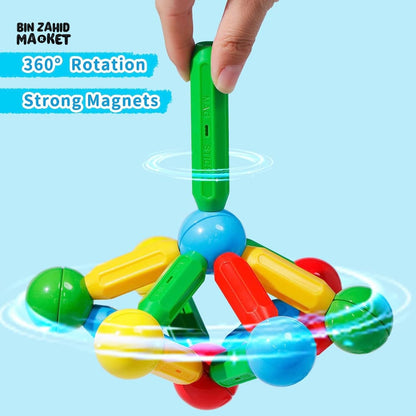 Magnetic Stick Toy Puzzle – 128 PCS