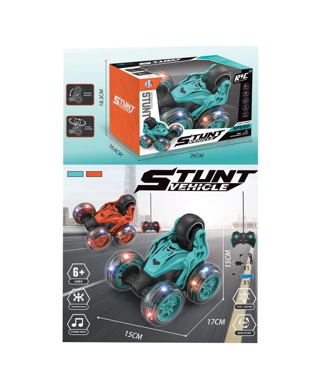 remote control 4 function stunt car