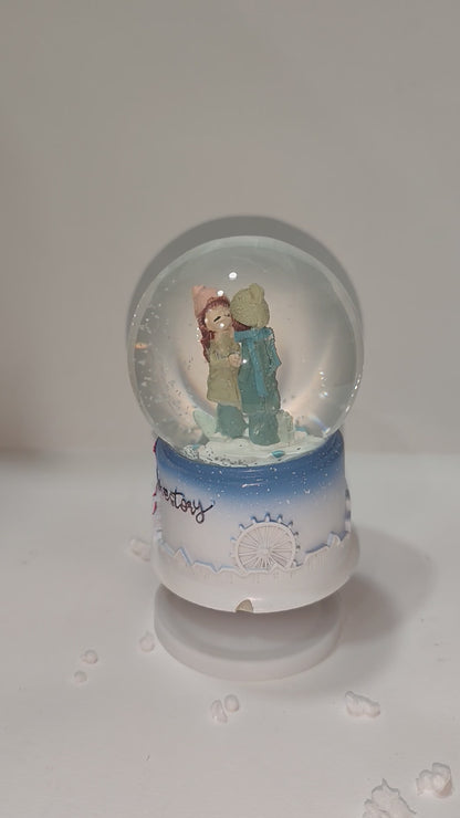 Paris Love Story Snow Globe