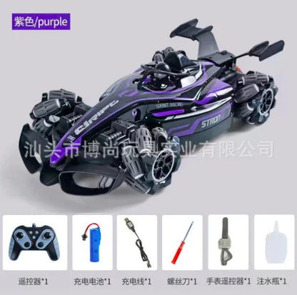 Remote Control Spray Smoke equation Stunt Car With Light Music 13 inch