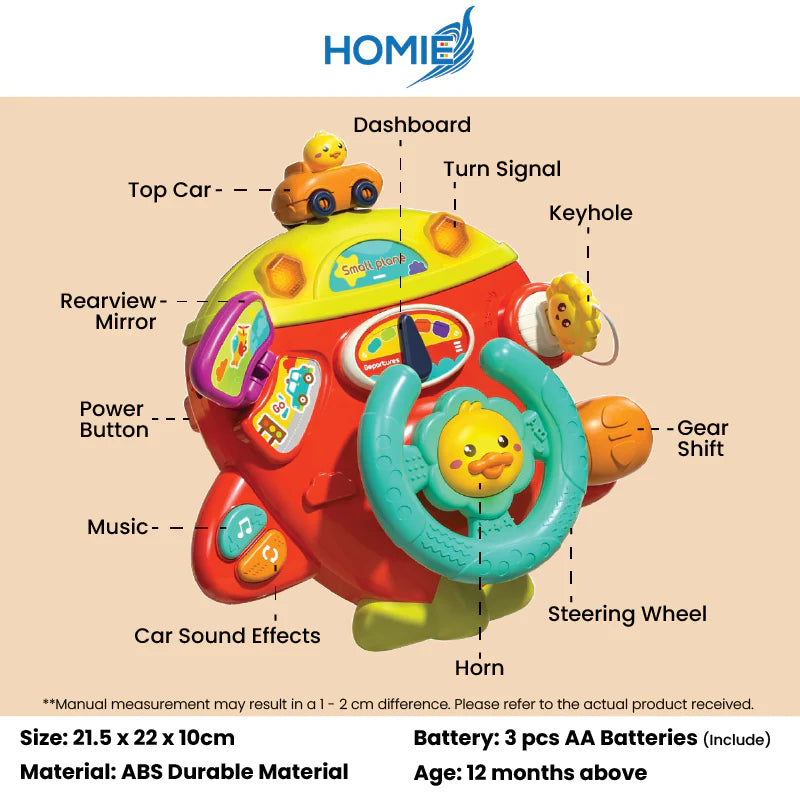 musical steering wheel