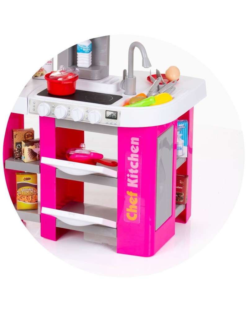 Pink Kitchen Set w/ Sound & Light