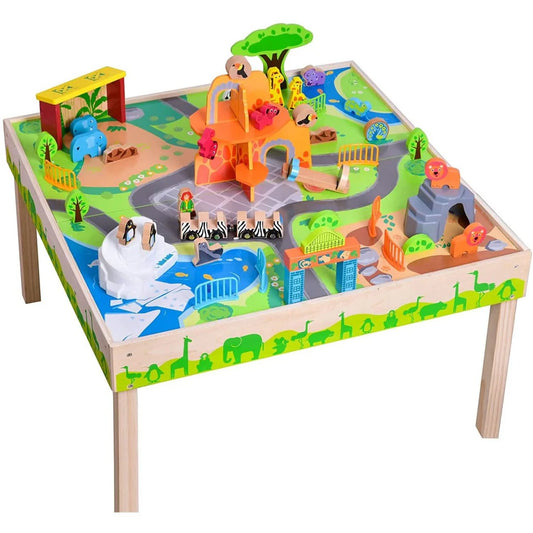 Multi-Purpose Wooden Toy Table